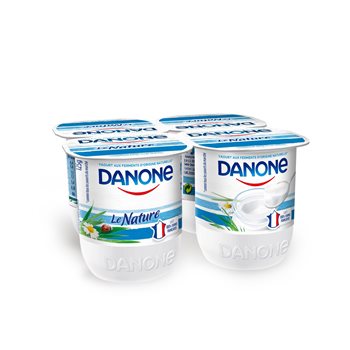 Danone Nature sucre ferme 4x125g 